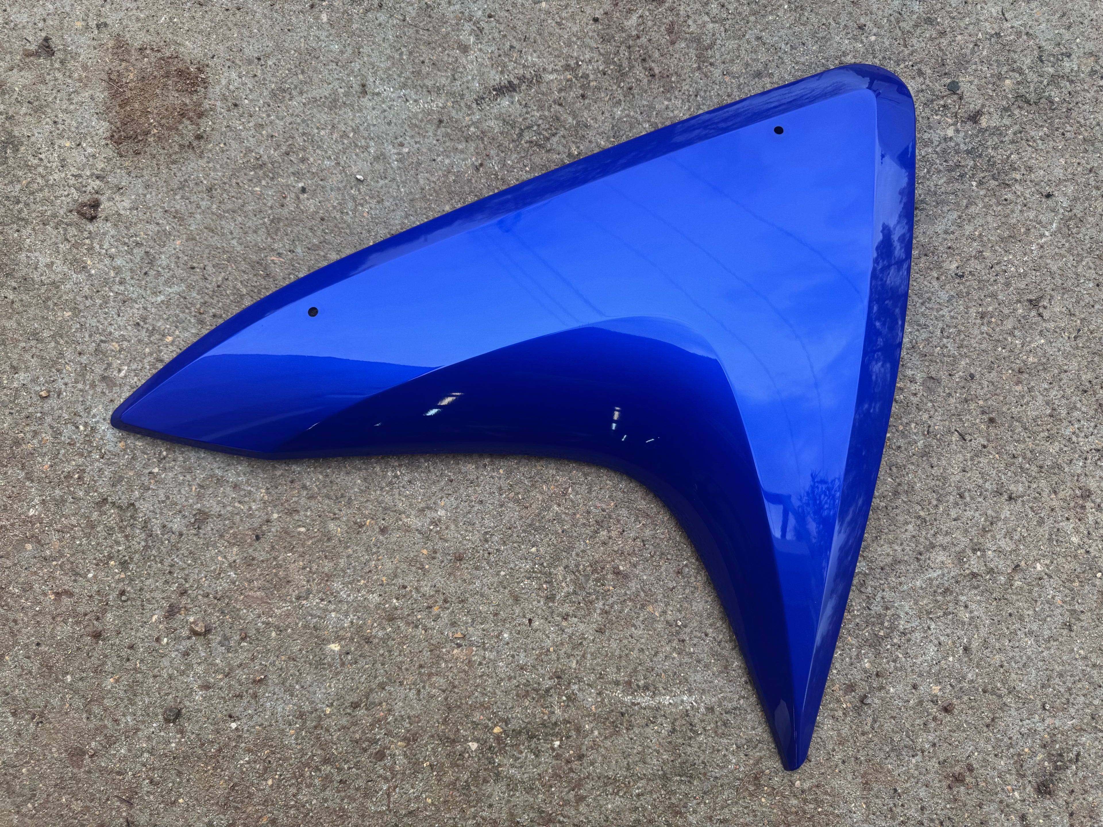 Boomerang Droit Yamaha YZF R125 Ph 2 Bleu