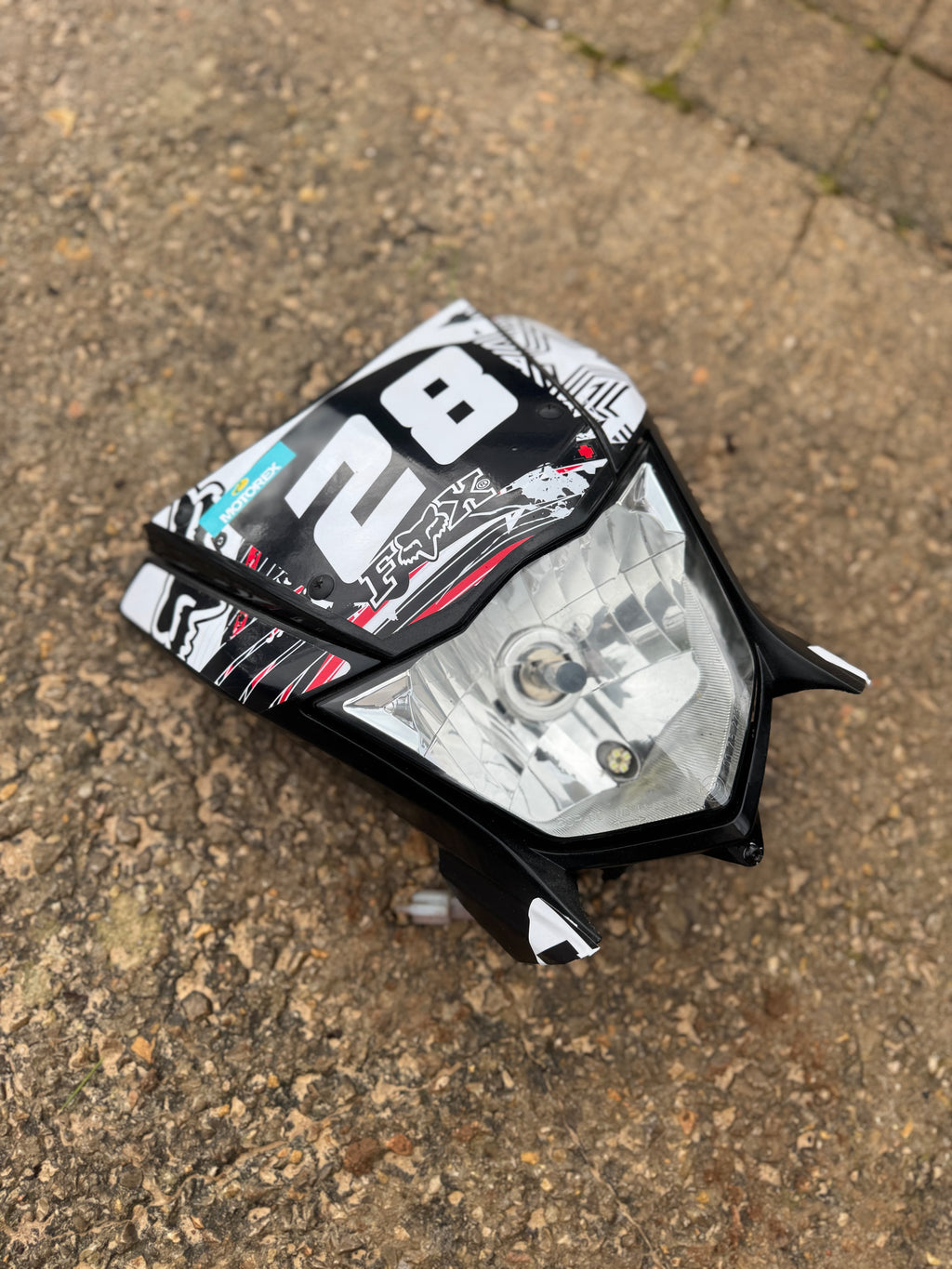 Plaque phare Yamaha 125 WRX